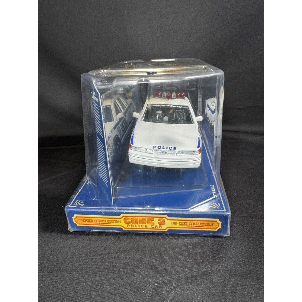 Code 3 NYPD State Trooper Police Car Die 1:24 With Patch FORD Crown Victoria